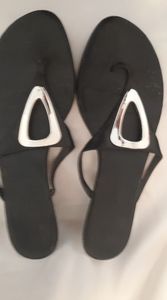 Black important dress or casual sandals size 10